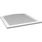 Ekena Millwork Arch Top Surface Mount PVC Gable Vent: Functional, w/ 3-1/2"W x 1"P Standard Frame, 38"W x 40"H GVPAR38X4001SF - alternate 3